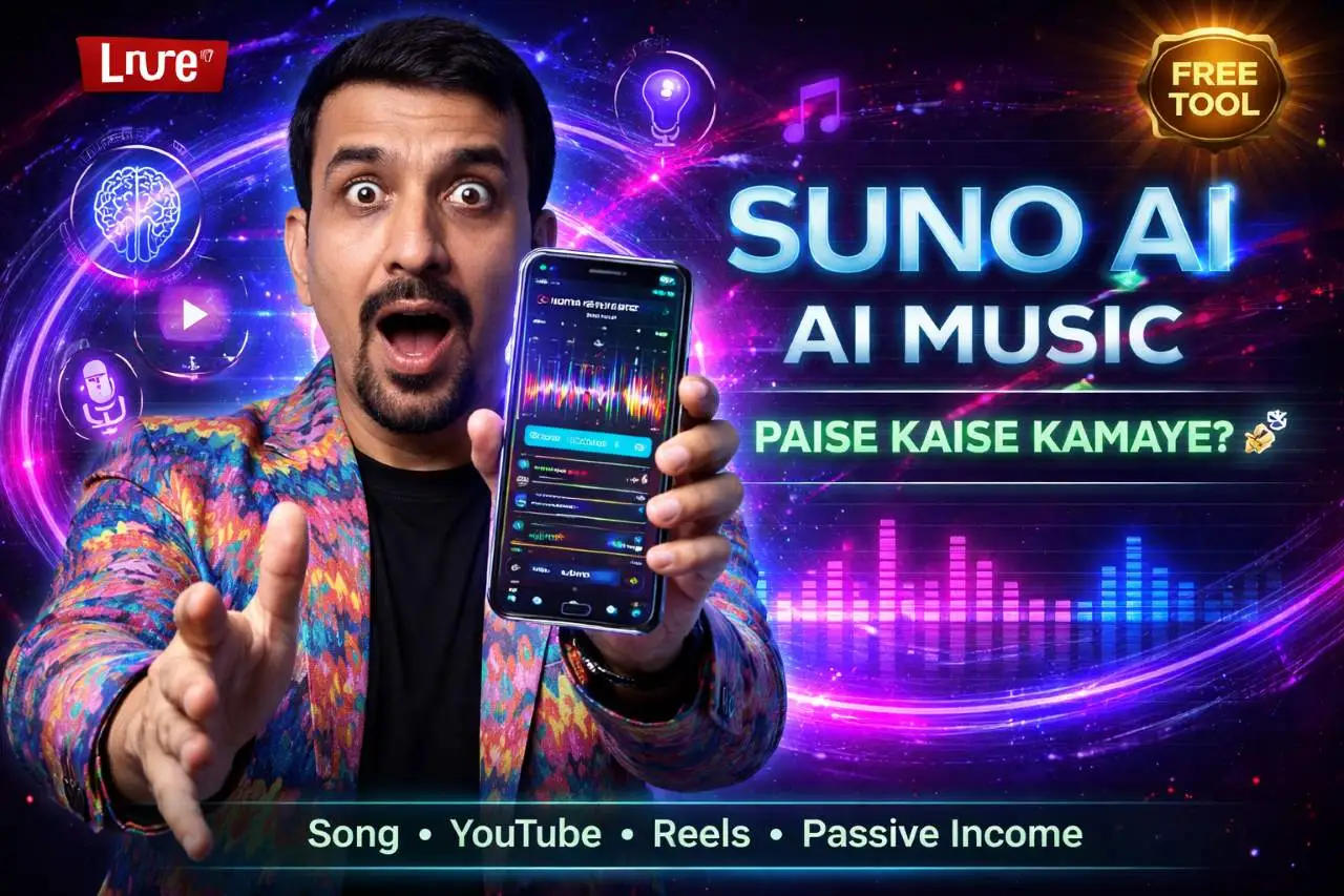 Suno AI Full Guide Hindi: AI Music Banakar Paise Kaise Kamaye